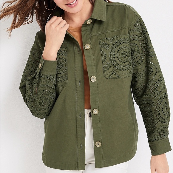 Maurice’s Eyelet Twill Jacket - Picture 1 of 5